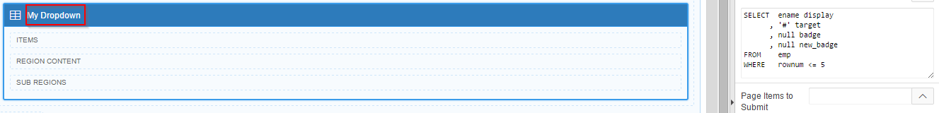 Dropdown name